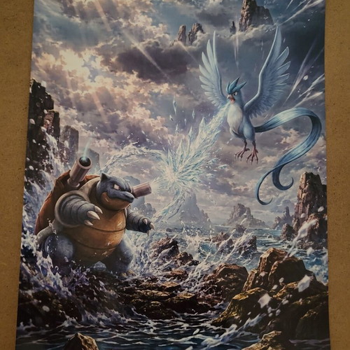 Pokemon battle A4 photo print