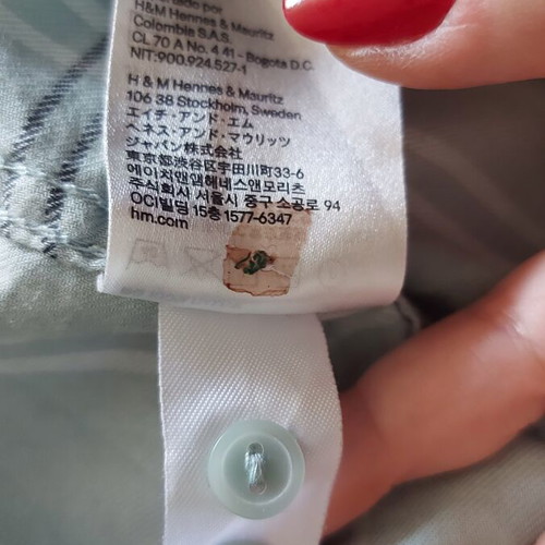 "DEVIDED" by H&M mint cotton shirt, XL-XXL