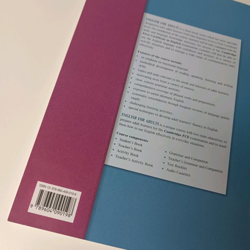 English For Adults 1 Teacher’s Coursebook like new