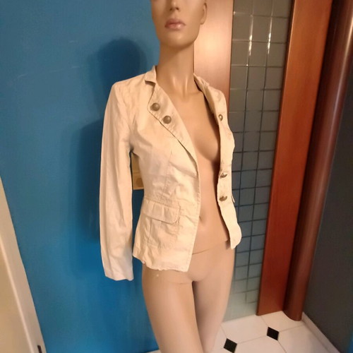 More More women's spring jacket used, size S, beige