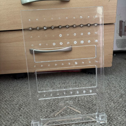 Jewelry stand, transparent for earrings and accessories