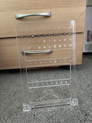 Jewelry stand, transparent for earrings and accessories