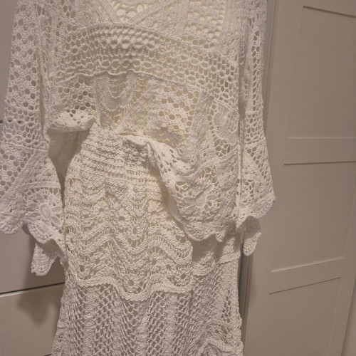 Crochet set new, one size, soft white cotton