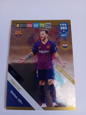 Panini FIFA 365 2019 Rakitic card like new