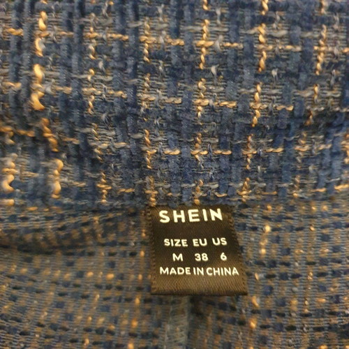 Womens Blue Tweed Jacket and Trousers Set new, size medium
