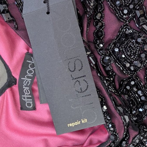 AfterShock London Luxury Cocktail Dress New, Black and Pink