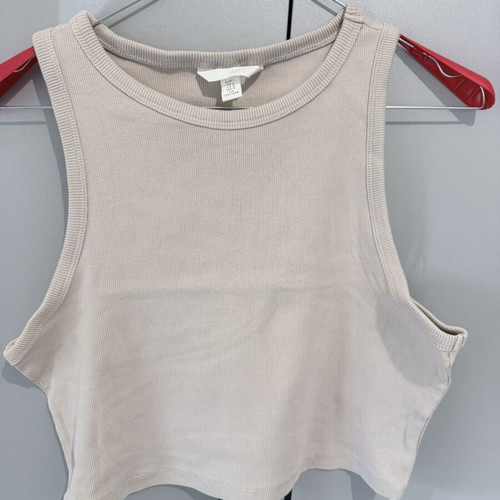 Basic beige top H&M like new, size L