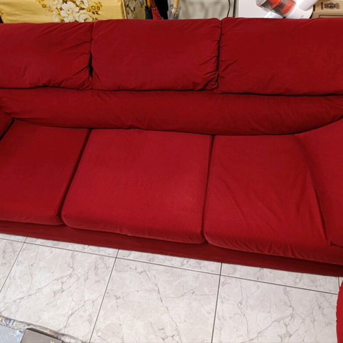 Three-seater sofa used waterproof with removable cushions