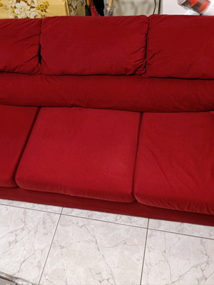 Τριθέσιος καναπές μεταχειρισμένος αδιάβροχος με αποσπώμενα μαξιλάρια