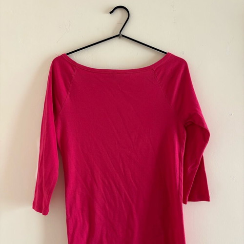 Benetton pink blouse used, size L, 100% cotton