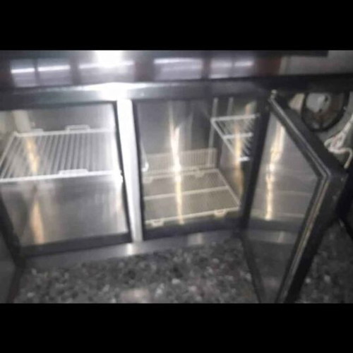 Inox refrigerator with external unit used