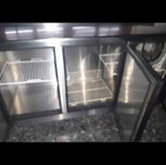 Inox refrigerator with external unit used