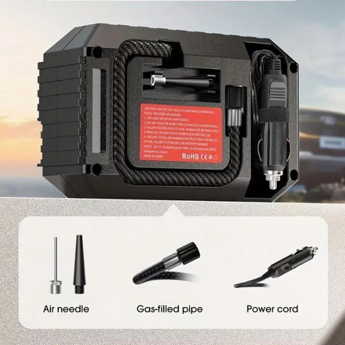 Electric car and motorcycle tire pump new with led light