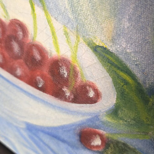 Small painting for dining or kitchen decoration
