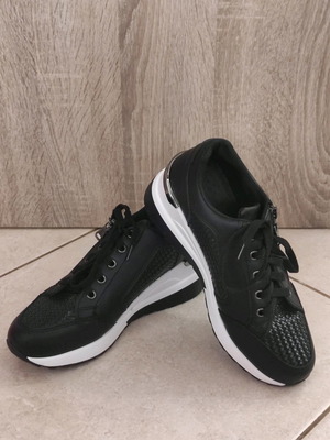 Jianni Di Kappa black sneakers used, eco leather, size 40