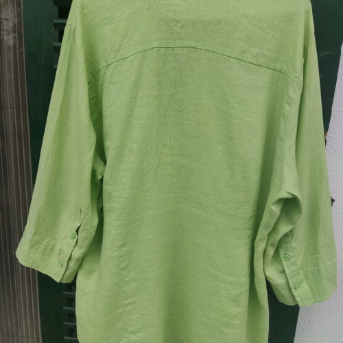 Marco Pecci 100% linen green shirt like new XXL