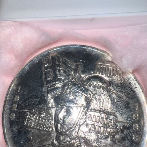 Evangelion School Silver-Plated Medal used with box and certificate