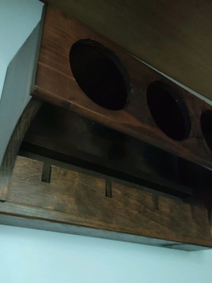 Wooden wine bottle display new