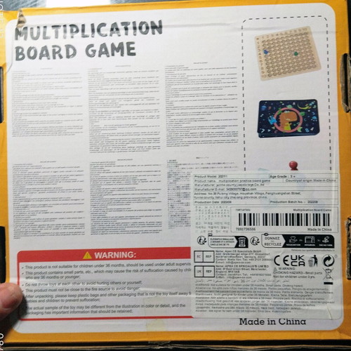 Montessori wooden multiplication math game like new