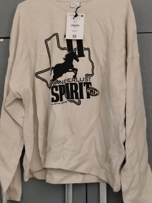 Bershka beige shirt size S new