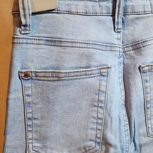Bershka skinny jeans like new, high waist, light color