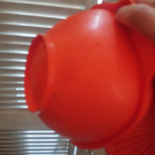 Tupperware vintage orange plastic tupperware used