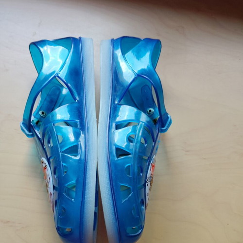 Silicone sandals like new, size 34/35, blue