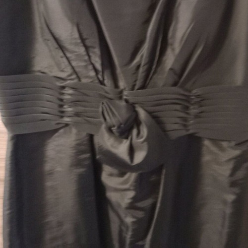 Roman black dress used, taffeta, sleeveless, size 50