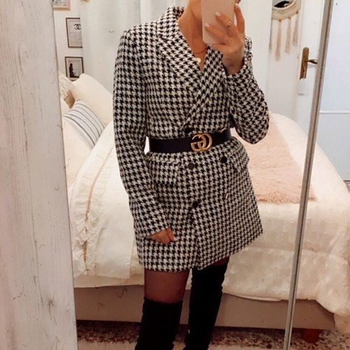 Stradivarius blazer like new, size S, black and white