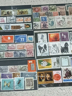 Polish stamps used, sealed