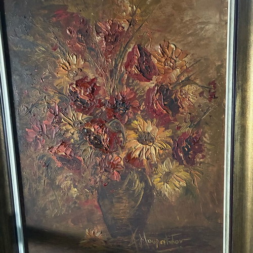 Muratidou painting used embossed with quality frame