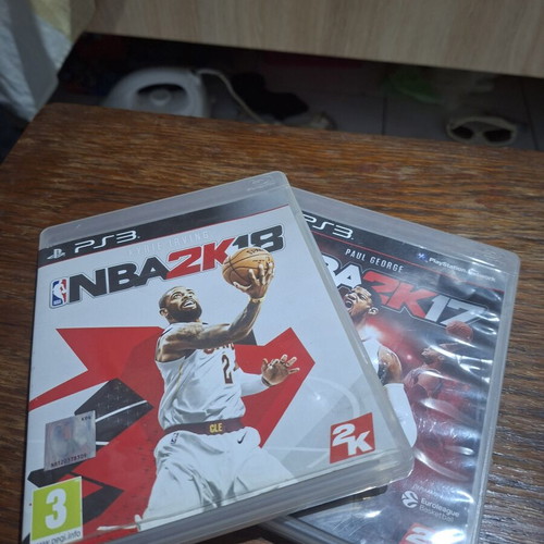 NBA 2K18 PS3 game and NBA 2K17 PS3 case