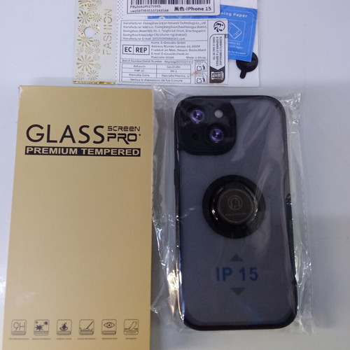 iPhone 15 Protection Set with MagSafe Case, Tempered Glass, Camera Protector new