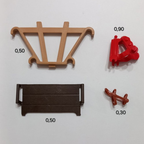 Playmobil parts used, carriage and horses