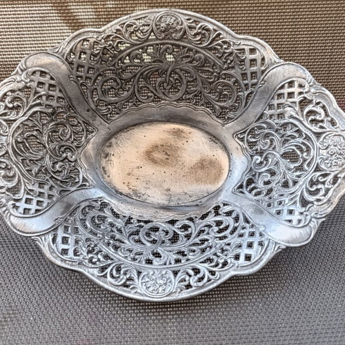 Vintage tin-plated bowl