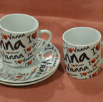 Collectible set of 2 espesso coffee cups from Vienna, new