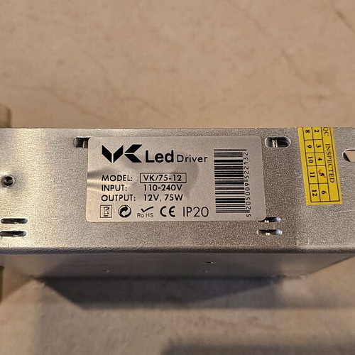 Led installation set used with driver, dimmer and cables