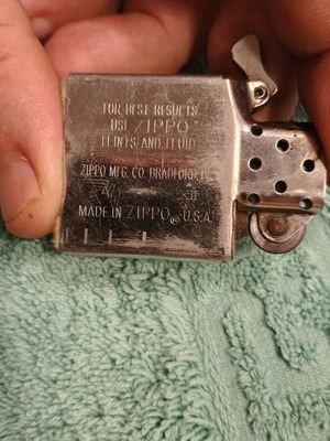 Zippo silver used