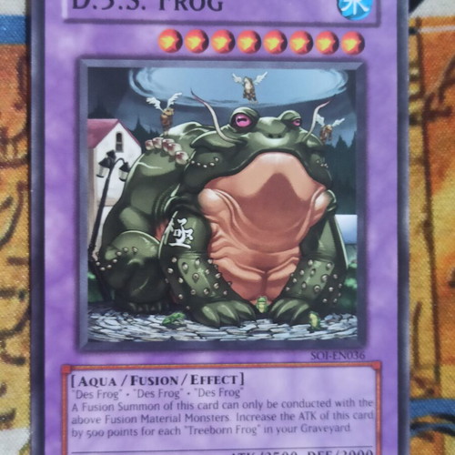 D3s Frog Fusion Yu-Gi-Oh! card like new