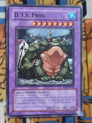 D3s Frog Fusion Yu-Gi-Oh! card like new