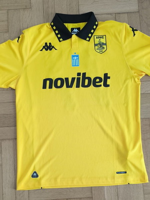 Aris Thessaloniki Home Shirt Kombat System Panagidis 77 like new