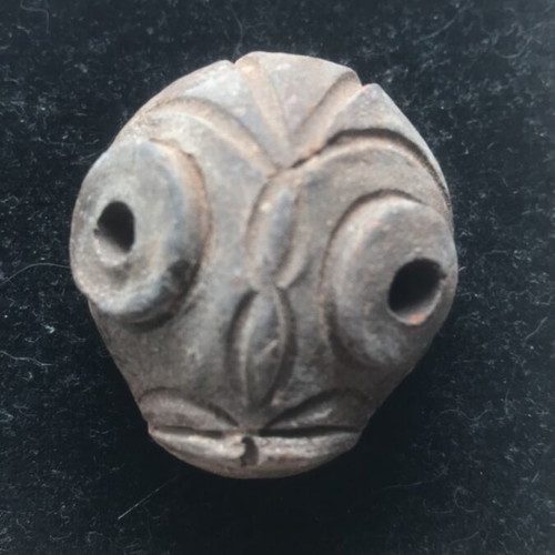 African clay masks used, handmade collectible