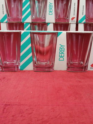 Derby Wine Glasses 195ml Set of 3 New from 1991 Italy