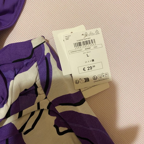 Caliopi skirt and bodysuit set new, white and purple