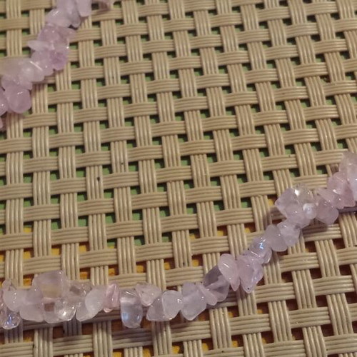 Rose Quartz Chips Bead Necklace