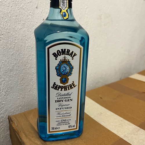 Bombay Sapphire gin new, premium with clean taste