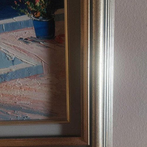 Set of 2 Oil Paintings Cyclades 54x64 cm
