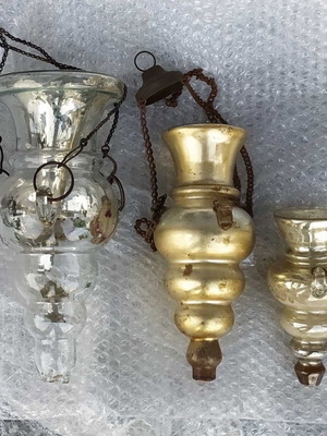 Venetian antique oil lamps