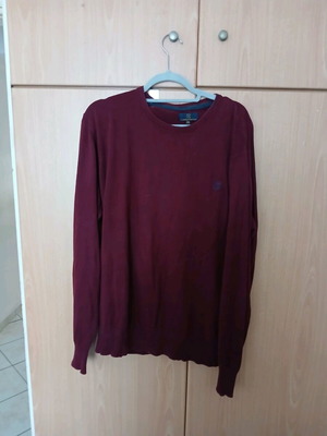 Polo Club men's burgundy sweater 3XL used