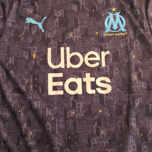 Olympique de Marseille 2020/21 Third Football Jersey Kamara #4, Medium